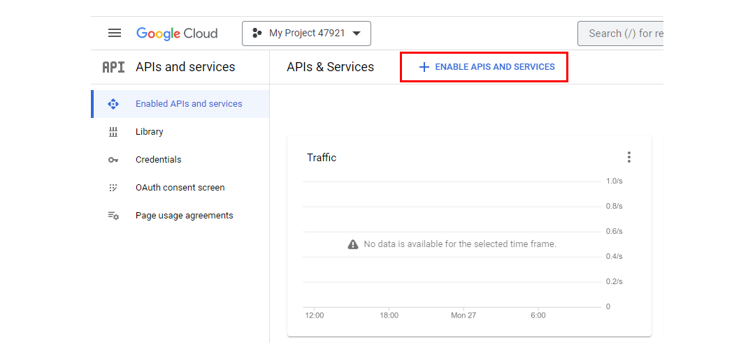 enable api