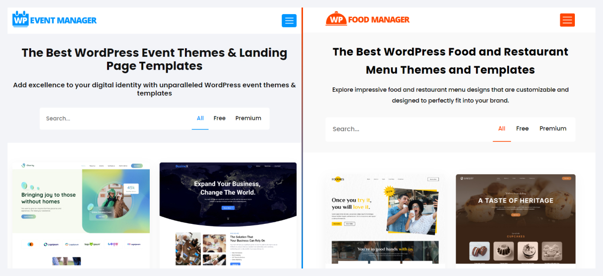 wp event theme