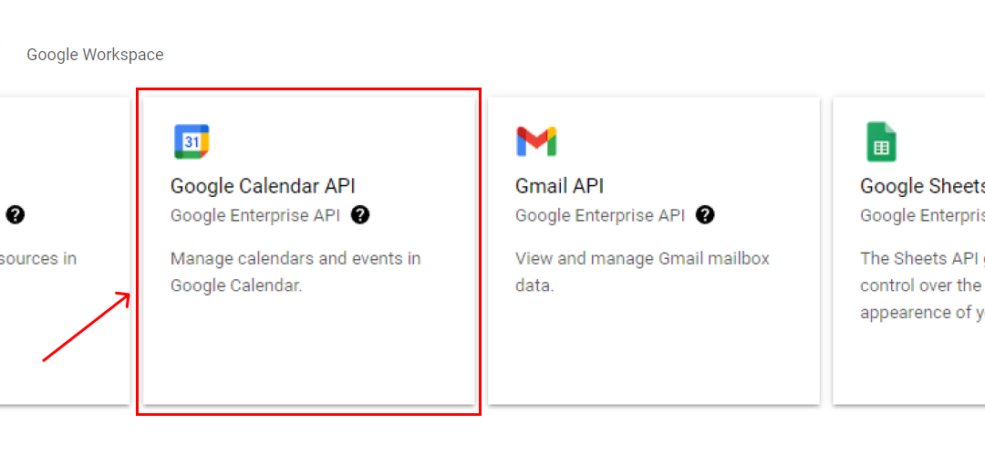enable calendar api