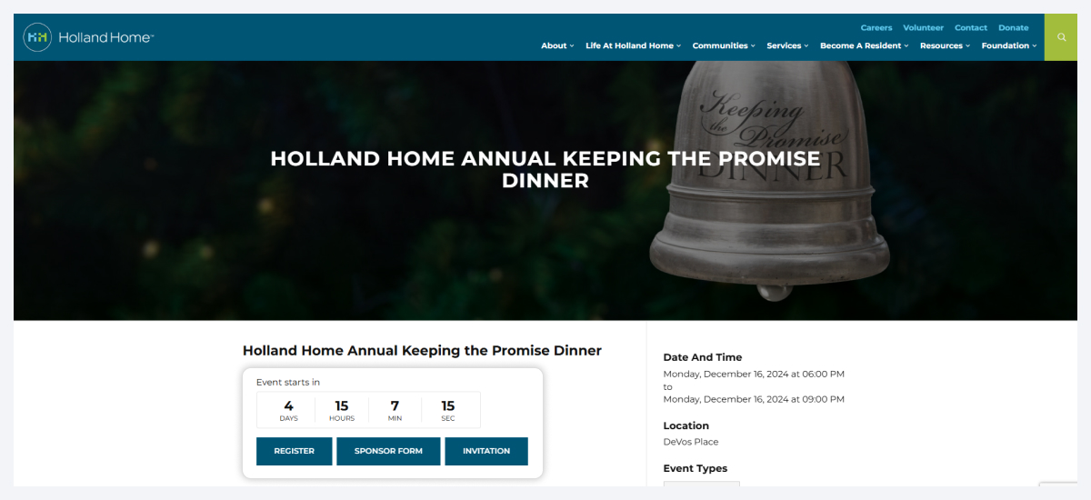 holland home events