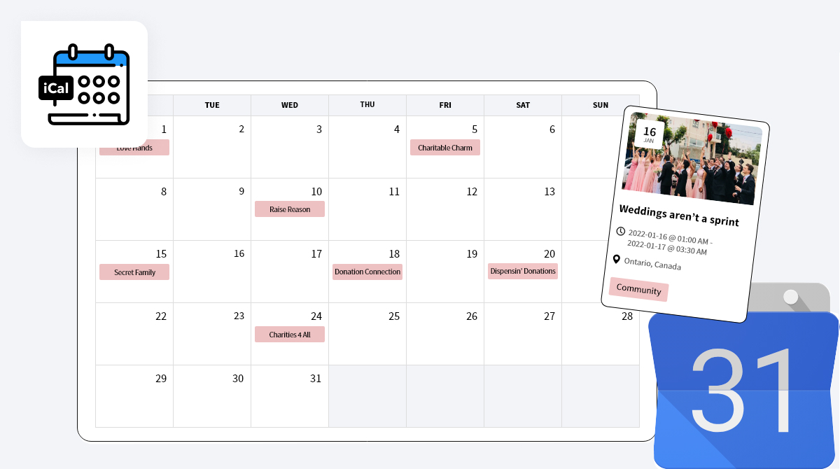 How Ical Plugin Show Your Event In Google Calendar