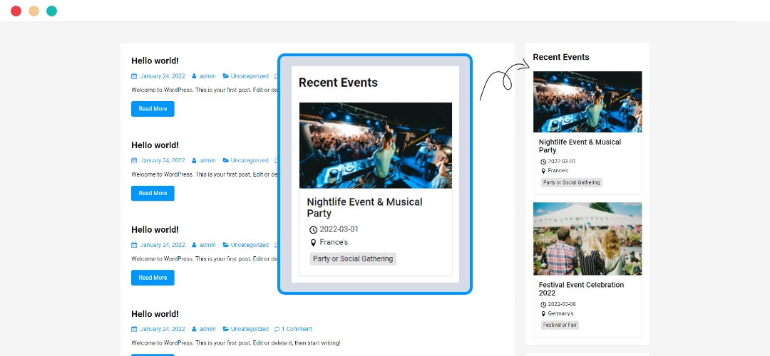 recent event