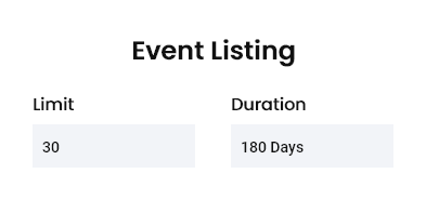 Set Listings Limit